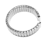 GGYTMQL Stainless Steel Elastic Strap Stretch Expansion Metal Watchband Men Women Replace Wristband
