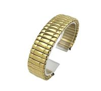 GGYTMQL Stainless steel elastic stretch watch band retractable pull strap, stainless steel spring watch band for men and women