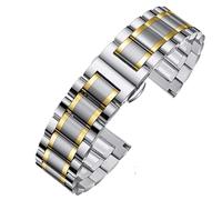 GGYTMQL Stainless Steel Watch Band Quick Release Universal Metal Replacement Watch Band for Smart Watch Quartz Watch