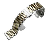 GGYTMQL Stainless Steel Watch Strap Curved End Bracelet Metal Wristband