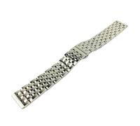 GGYTMQL Stainless Steel Watchband 18mm 19mm 20mm 21mm 22mm 23mm 24mm Metal Watch Band Strap Bracelet Polished Silver Gold