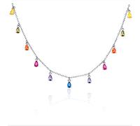 GGYTMQL stars moon real necklace for women jewelry pearl fancy diamond chain choker necklace Made in China