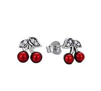 GGYTMQL summer cherry color transparent women's jewelry earrings