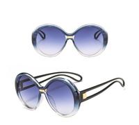 GGYTMQL Sunglasses Ladies Oversized Round Frame Retro Oval Lens Men's Glasses UV400 Driving Eyewear