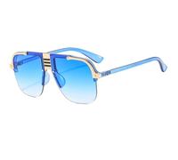 GGYTMQL Sunglasses Women Men Shield Gradients Lens Metal Alloy Frame Sun Glasses UV400