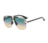 GGYTMQL Sunglasses Women Men Shield Gradients Lens Metal Alloy Frame Sun Glasses UV400