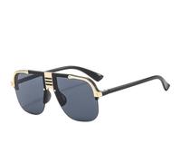 GGYTMQL Sunglasses Women Men Shield Gradients Lens Metal Alloy Frame Sun Glasses UV400