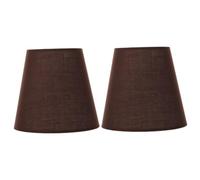 GGYTMQL Table lamp 2pcs Fabric lampshade Victorian lamp Shade Clip on Bulb Cover Desktop Light Cover Floor Light lampshade Linen lamp Shades Small Drum lampshade Cloth Bell Shaped housing Cover Table