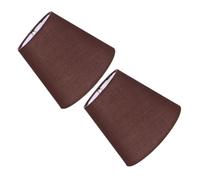 GGYTMQL Table lamp 2pcs Fabric lampshade Victorian lamp Shade Clip on Bulb Cover Desktop Light Cover Floor Light lampshade Linen lamp Shades Small Drum lampshade Cloth Bell Shaped housing Cover Table