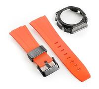 GGYTMQL Third generation rubber strap carved stainless steel watch cover for GA2100 retrofit and upgrade DIY watch strap
