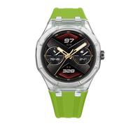 GGYTMQL Transparent Glacier Case Band Modification Kit For GT Cyber Watch Silicone Bracelet For GT Cyber Rubber Sport Strap Watchbands