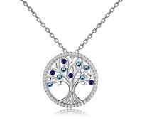 GGYTMQL tree of life platinum necklaces pendants with spinel stones jewelry necklace for women wedding gift Made in China