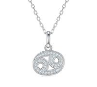 GGYTMQL twelve constellation pendants d color vvs1 moissanite zodiac necklace for women 925 sterling silver jewelry