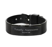 GGYTMQL Unique Black Shark Mesh Bracelet for Dancers - Totally Awesome for Inspiring Confidence and Unique Gifts for Dance Enthusiasts on Birthdays and Holidays, Small, Silver Plated Zinc, Cubic