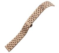 GGYTMQL Universal Metal Watch Strap Smartwatch Replacement Band Curved End Stainless Steel Watch Strap