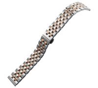 GGYTMQL Universal Metal Watch Strap Smartwatch Replacement Band Curved End Stainless Steel Watch Strap