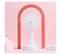 GGYTMQL USB Mini Fold Fan Rechargeable Electric Portable Hold Small Air Cooler Charging Household Electrical Appliances Desktop fan (Color : Green, Size : 1200mA)