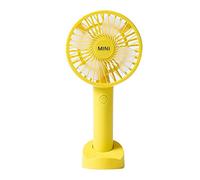 GGYTMQL USB Mini Fold Fan Rechargeable Electric Portable Hold Small Air Cooler Charging Household Electrical Appliances Desktop fan (Color : Green, Size : 1200mA)