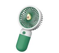 GGYTMQL USB Small Fan Charging With Bracket Portable Handheld Mini Bracket Pocket Electric Fans Air Cooler fan (Color : Avocado)