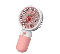 GGYTMQL USB Small Fan Charging With Bracket Portable Handheld Mini Bracket Pocket Electric Fans Air Cooler fan (Color : Avocado)