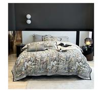 GGYTMQL V-intage Rustic Brushed Duvet Cover, Floral 4 Piece Bedding Set, 1200TC Cotton Duvet Cover Set, Flat Sheet Pillowcase,Bedding Duvet Cover Set ui