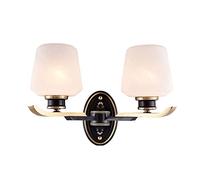 GGYTMQL Vintage Indoor Copper + Glass Wall Lamps e27 1-Light Wall Lighting Fixture Minimalist Bedroom Study Room Reading Wall Lights Hallway Stairs Decoration Wall sconces