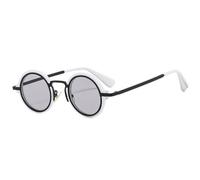 GGYTMQL Vintage Metal PC Punk Sunglasses Men Women Small Round Luxury Glasses Personalized Hip-hop Sun Glasses