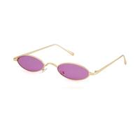 GGYTMQL Vintage Retro Small Oval Sunglasses Women Man Slim Tint Clear Lens Sun Glasses Red Shades