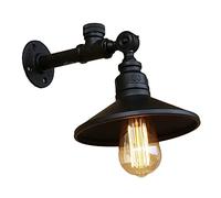 GGYTMQL Wall Lantern lamp with Retro Water Pipes Wall Light Nostalgia Islands Sconce Vintage Industrial loft e27 Spotlight Restaurant bar Cafe Corridor Stairs Light (Color : Bronze)