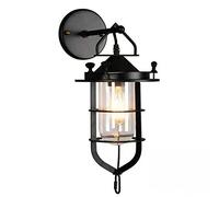 GGYTMQL Wall sconces, Farmhouse Wall Light Indoor Wall lamp with e26 Iron + Glass Wall Mounted Light Fixture for headboard Bedroom Living Room Hallway Wall Lantern