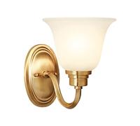 GGYTMQL Wall sconces, Vanity Lights Glass Shade Farmhouse sconces Indoor Wall Lighting for Home Decor Bathroom Kitchen Living Room Hallway Decor Lighting e27 Wall Lantern Fixture