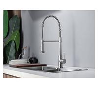 GGYTMQL Washbasin Sink Tap, Luxury Gold 3Pcs Bathroom Faucet, 2 Handles Bath Mixer Home Improvement Beauty Bathtub Mixer Taps,Gold(Brushed Nickel)