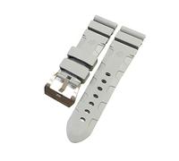 GGYTMQL Watch Band Compatible with 441 359 Soft Silicone Rubber 24Mm 26Mm Men Watch Strap Watch Accessories Watch /24Mm/Black-Silver Buckl
