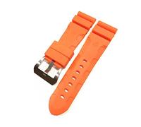 GGYTMQL Watch Band Compatible with 441 359 Soft Silicone Rubber 24Mm 26Mm Men Watch Strap Watch Accessories Watch /24Mm/Black-Silver Buckl