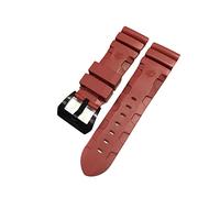 GGYTMQL Watch Band Compatible with 441 359 Soft Silicone Rubber 24Mm 26Mm Men Watch Strap Watch Accessories Watch /24Mm/Black-Silver Buckl