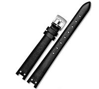 GGYTMQL Watch Strap for Anne Klein Watchband Notch Ak Girl Simple Elegant Belt Small Dial Retro Watch Band 12Mm White/Red-Steel/12Mm