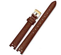 GGYTMQL Watch Strap for Anne Klein Watchband Notch Ak Girl Simple Elegant Belt Small Dial Retro Watch Band 12Mm White/Red-Steel/12Mm