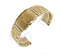 GGYTMQL Watch Strap Men's Metal Stainless Steel Strap 20Mm 22Mm 24Mm Replacement Watch Wristband Accessories/Rose Gold/20Mm