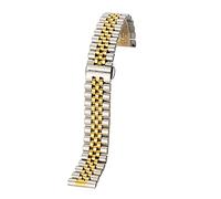 GGYTMQL Watch Strap Metal Stainless Steel 12Mm 14Mm 16Mm 18Mm 20Mm 22Mm Quick Release Curved End Strap Men's Women's Butterfly Buckle Solid with Accessories/14Mm/Silver