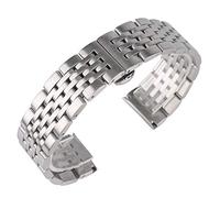 GGYTMQL watch strap silver watch bands 20/22/24mm watch strap stainless steel link bracelet men women replacement + 2 spring bars