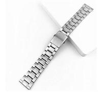 GGYTMQL watch strap stainless steel watch strap wrist bracelet silver color metal watchband with folding clasp for men women 12/14/16/18/20/22mm bracelet