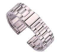 GGYTMQL watch strap stainless steel watchband 18 20 22 24mm solid link silver watch band strap replacement watch accessories bracelet