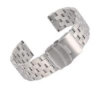GGYTMQL watch straps, full stainless steel 20mm 22mm strap silver band watches bracelet folding, watch band replacement