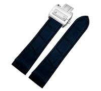 GGYTMQL Watchband Folding Clasp Watch Belt Waterproof Watch Strap for Car&Tier San-TOS 100-Black 20Mm/Black/23.0Mm