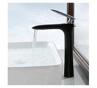 GGYTMQL White and Gold Bathroom hot and Cold Single Lever Bathroom Sink Faucet Basin tap lavabo(Chrome Long)