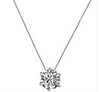 GGYTMQL Women 925 Zircon Necklace Shining Square Diamond Choker Necklace for Party Jewelry