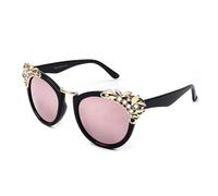 GGYTMQL Women Sunglasses Lady Mirror Party Sun Glasses Female diamond