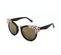 GGYTMQL Women Sunglasses Lady Mirror Party Sun Glasses Female diamond