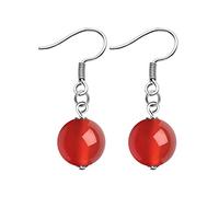 GGYTMQL Women's Earrings 925 Round Pendant Earrings Sweet Earrings Women Party Earrings High-end earrings