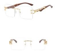 GGYTMQL Women's Rimless Square Sunglasses Fashion Populare Frameless Sun Glasses Men Gradient Traveling Shades